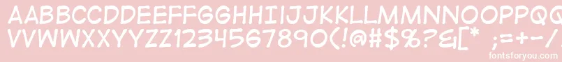 Digistrip Font – White Fonts on Pink Background