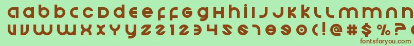 Echostationtitle Font – Brown Fonts on Green Background