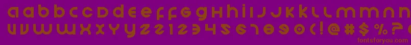 Echostationtitle Font – Brown Fonts on Purple Background