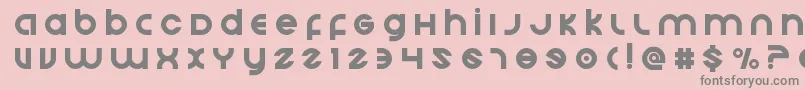 Echostationtitle Font – Gray Fonts on Pink Background