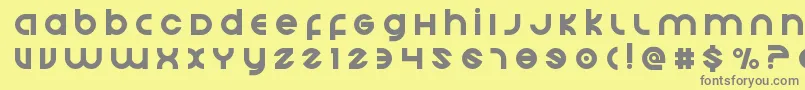 Echostationtitle Font – Gray Fonts on Yellow Background