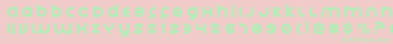 Echostationtitle Font – Green Fonts on Pink Background