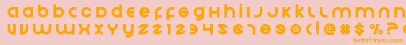 Echostationtitle Font – Orange Fonts on Pink Background