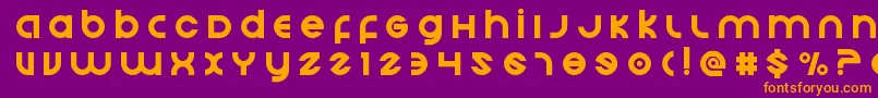 Echostationtitle Font – Orange Fonts on Purple Background