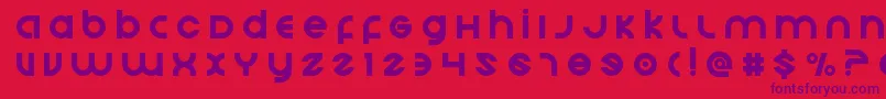 Echostationtitle Font – Purple Fonts on Red Background