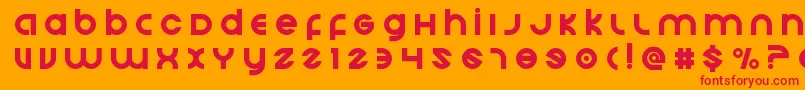 Echostationtitle Font – Red Fonts on Orange Background