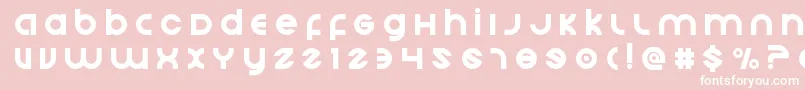 Echostationtitle Font – White Fonts on Pink Background