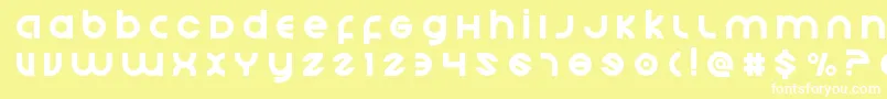 Echostationtitle Font – White Fonts on Yellow Background