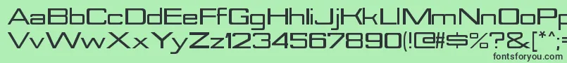 Шрифт NesobriteexblRegular – чёрные шрифты на зелёном фоне