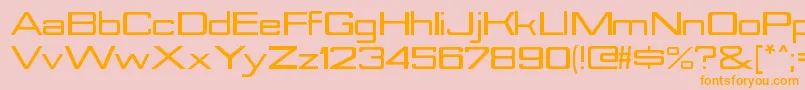Czcionka NesobriteexblRegular – pomarańczowe czcionki na różowym tle