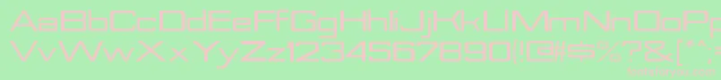 NesobriteexblRegular-Schriftart – Rosa Schriften auf grünem Hintergrund