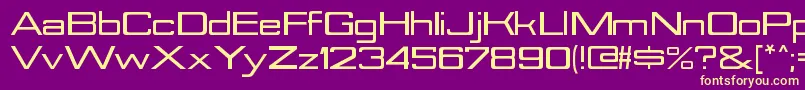 NesobriteexblRegular Font – Yellow Fonts on Purple Background