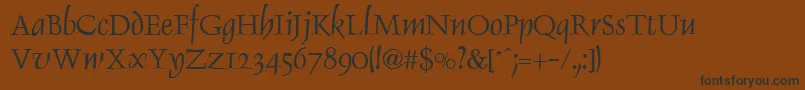 DaltonRegular Font – Black Fonts on Brown Background