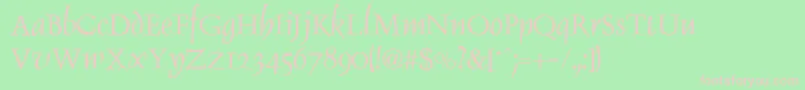 DaltonRegular Font – Pink Fonts on Green Background