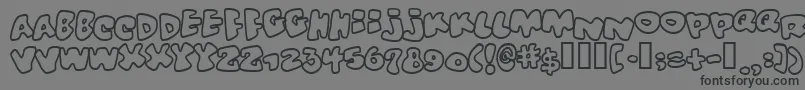 フォントVitamin ffy – 黒い文字の灰色の背景