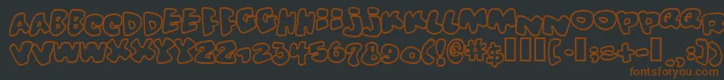 Шрифт Vitamin ffy – коричневые шрифты на чёрном фоне