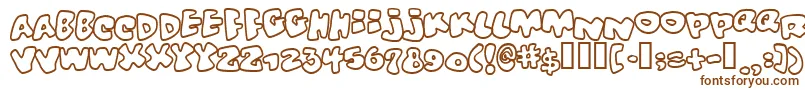 Шрифт Vitamin ffy – коричневые шрифты на белом фоне