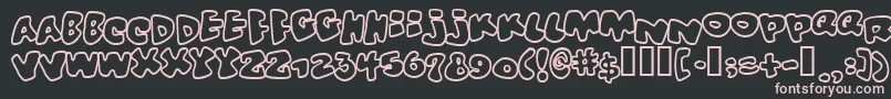 Vitamin ffy Font – Pink Fonts on Black Background