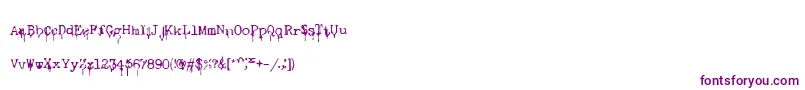 NasalDrip Font – Purple Fonts on White Background