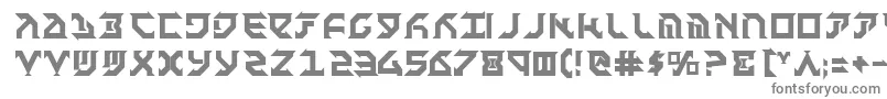 フォントFantazianBold – 白い背景に灰色の文字