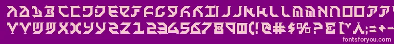 FantazianBold Font – Pink Fonts on Purple Background