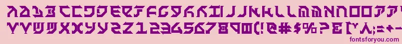 FantazianBold Font – Purple Fonts on Pink Background