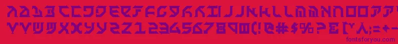 FantazianBold Font – Purple Fonts on Red Background