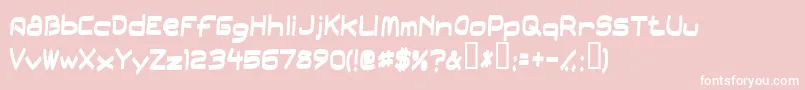 Field Font – White Fonts on Pink Background