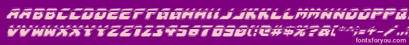 Шрифт AstropolisLaserAcademyItalic – розовые шрифты на фиолетовом фоне
