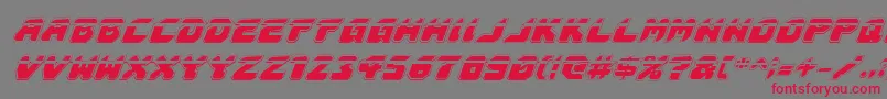 AstropolisLaserAcademyItalic Font – Red Fonts on Gray Background