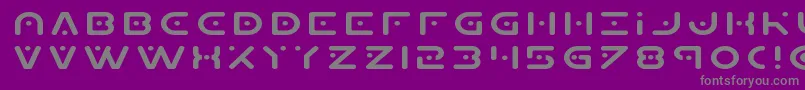Planetxexpand Font – Gray Fonts on Purple Background