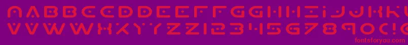 Planetxexpand Font – Red Fonts on Purple Background