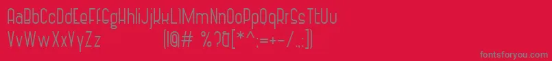 VintageStrapsRegular Font – Gray Fonts on Red Background