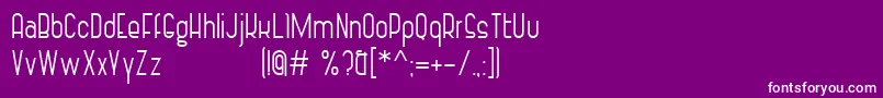 VintageStrapsRegular Font – White Fonts on Purple Background