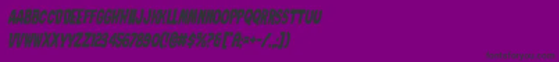 Nightmarealleycondital Font – Black Fonts on Purple Background