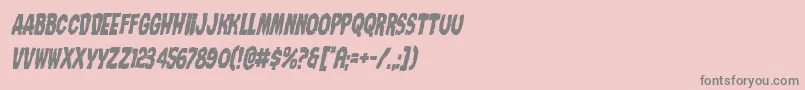Nightmarealleycondital-Schriftart – Graue Schriften auf rosa Hintergrund