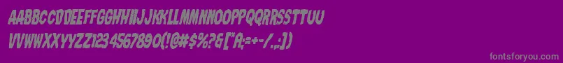 Nightmarealleycondital Font – Gray Fonts on Purple Background