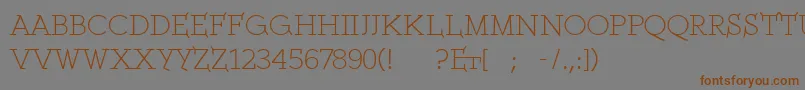 Ethserifethon Font – Brown Fonts on Gray Background