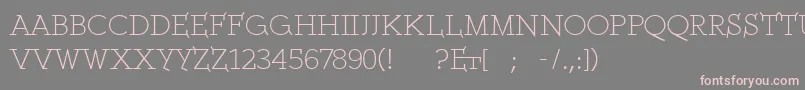 Ethserifethon Font – Pink Fonts on Gray Background