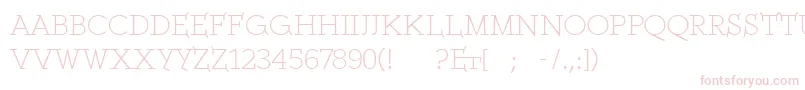 Ethserifethon Font – Pink Fonts on White Background