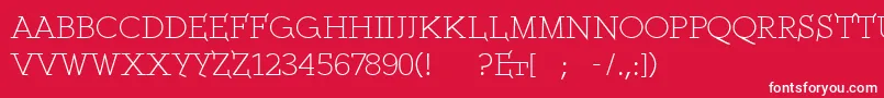 Ethserifethon Font – White Fonts on Red Background