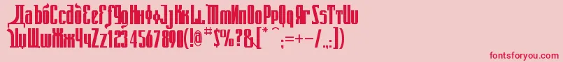 fuente KremlinEmperorBold – Fuentes Rojas Sobre Fondo Rosa