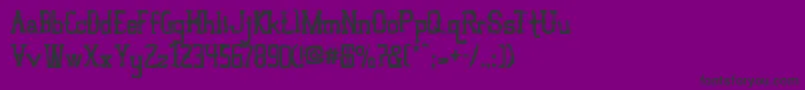 VloderstoneAntique3 Font – Black Fonts on Purple Background