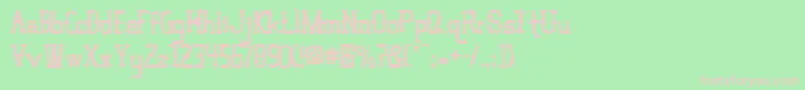 VloderstoneAntique3 Font – Pink Fonts on Green Background