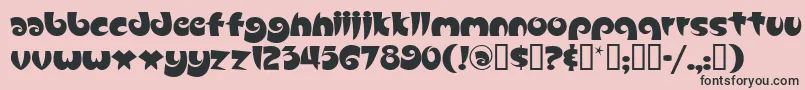 Slugfest Font – Black Fonts on Pink Background