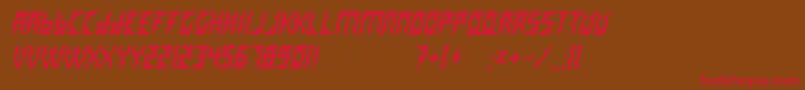 Whitelake Font – Red Fonts on Brown Background