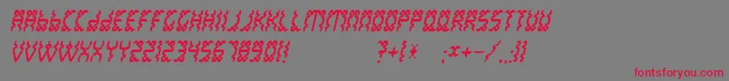 Whitelake Font – Red Fonts on Gray Background