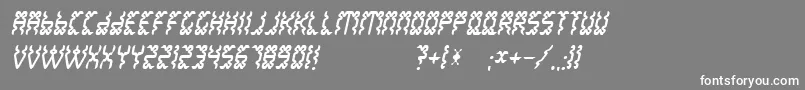 フォントWhitelake – 灰色の背景に白い文字