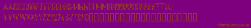 Sucas Font – Brown Fonts on Purple Background