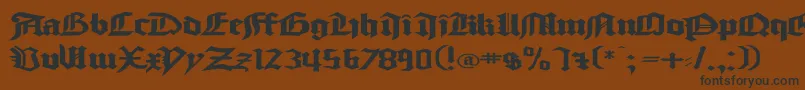 GoodcitymodernPlainExPlain Font – Black Fonts on Brown Background